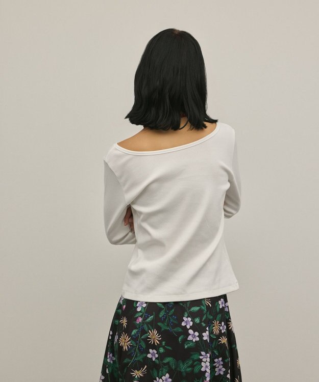 GRACE CONTINENTAL テレコカットトップ ホワイト