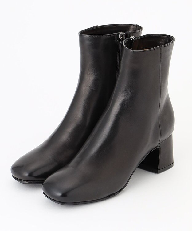 GRACE CONTINENTAL FABIO RUSCONI スクエアソフトブーツ ブラック