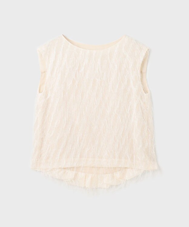 GRACE CONTINENTAL フリンジギャザートップ キナリ