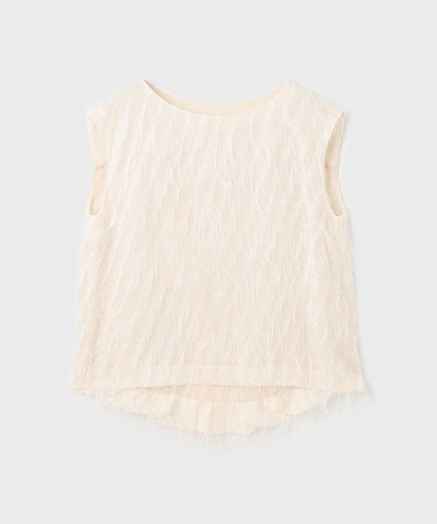 GRACE CONTINENTAL フリンジギャザートップ キナリ