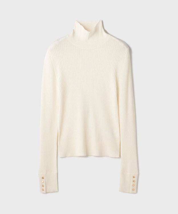 GRACE CONTINENTAL ウールハイゲージニットトップ ホワイト