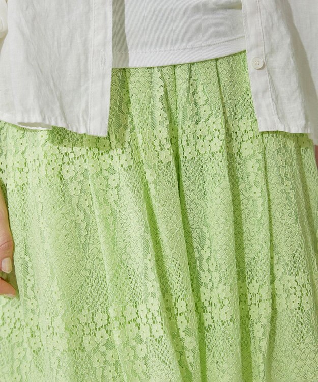 新品　theory キュロットパンツ　ワイドパンツ　セオリー　はしごレース 美品】Theory セオリー レース刺繍ワイドパンツ XS ネイビー