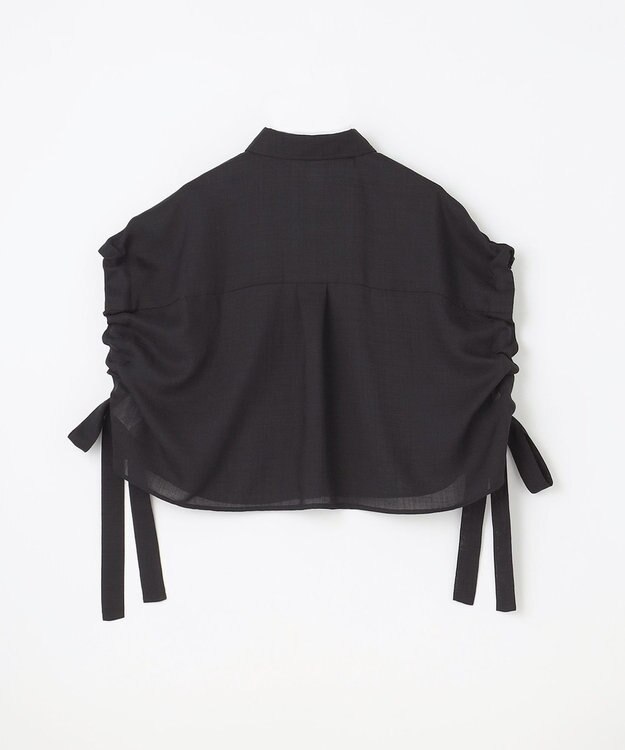 GRACE CONTINENTAL ショートポンチョシャツ ブラック