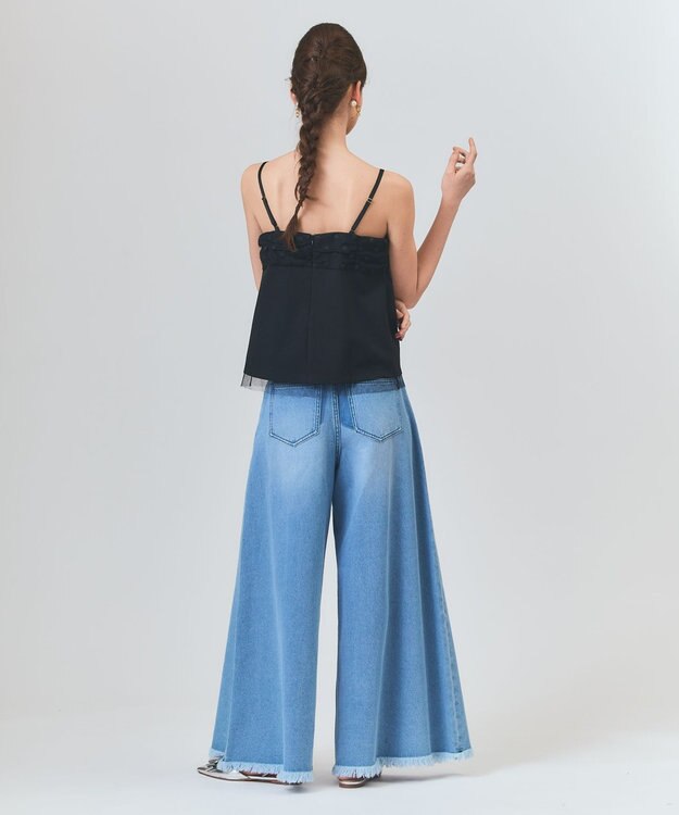 GRACE CONTINENTAL ドットボウタイキャミ ブラック