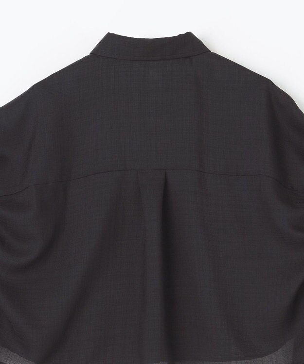 GRACE CONTINENTAL ショートポンチョシャツ ブラック