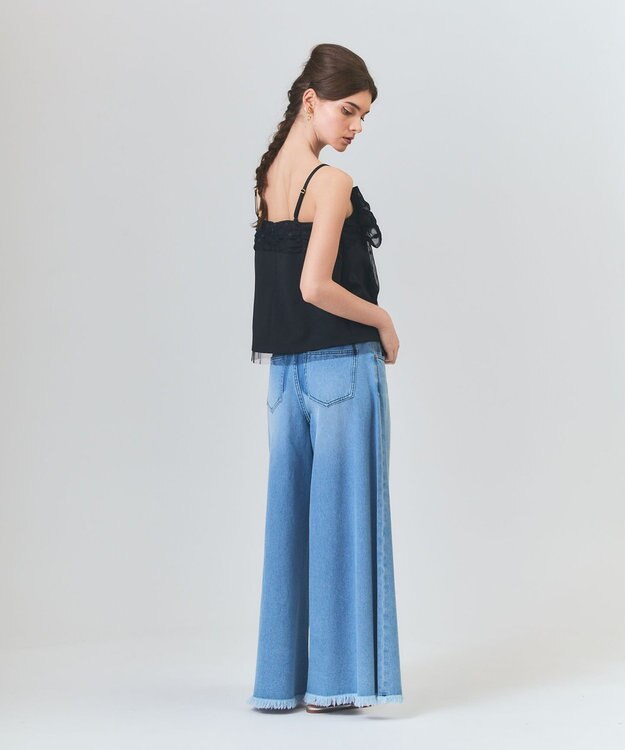 GRACE CONTINENTAL ドットボウタイキャミ ブラック