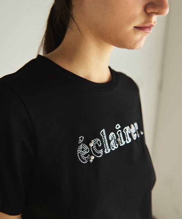 GRACE CONTINENTAL ラメロゴTee ブラック