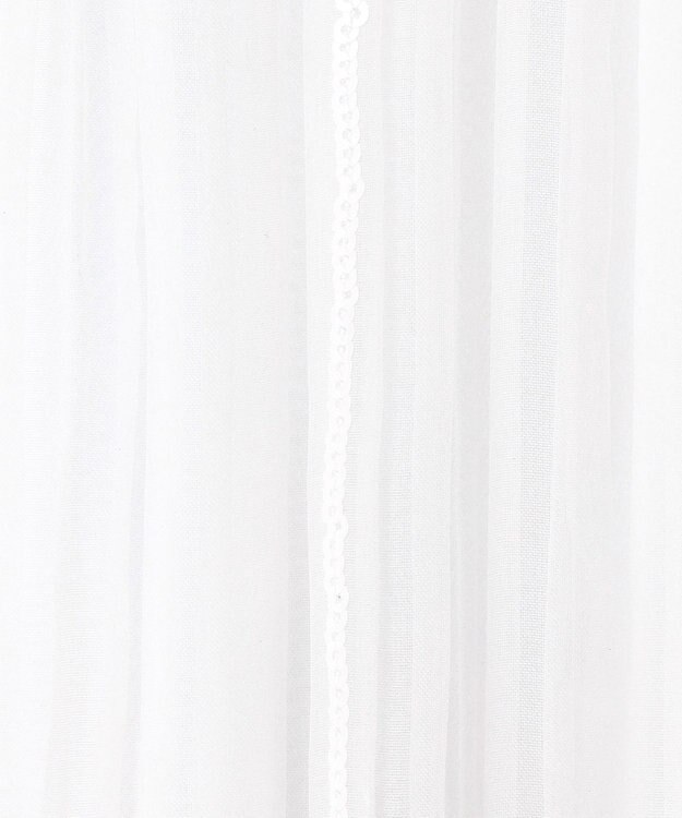 GRACE CONTINENTAL オーガンスパンコールスカート ホワイト