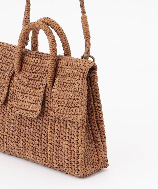 GRACE CONTINENTAL MAISON N.H Paris ミニショルダーポーチ ブラウン