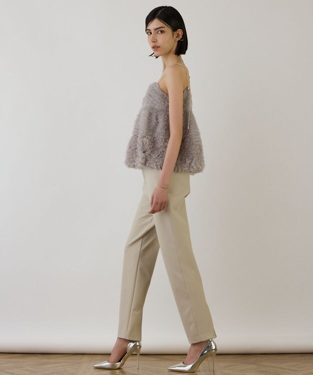 GRACE CONTINENTAL フラワーチュールキャミ グレー