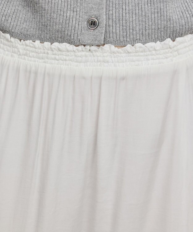 GRACE CONTINENTAL ティアードフリルスカート ホワイト