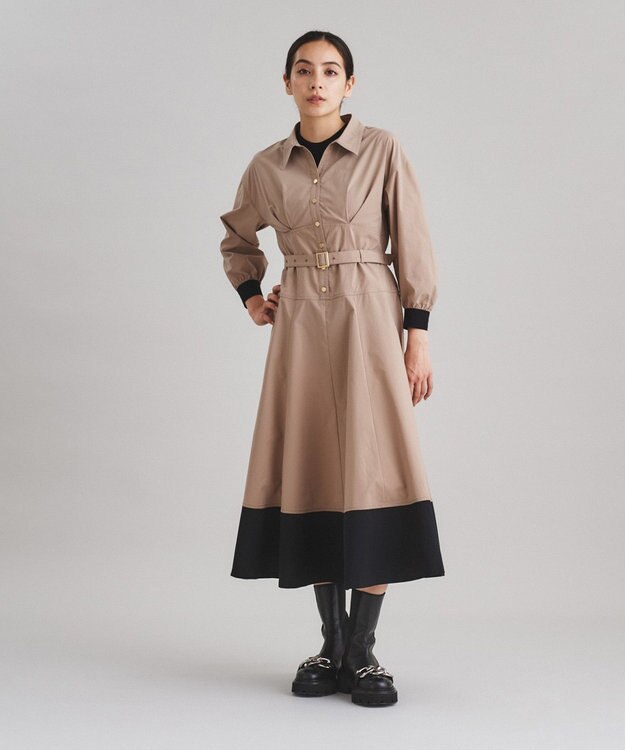 グレースコンチネンタル　ボリュームフレアシャツワンピース　ダイアグラム 美品 ボリュームフレアシャツワンピース / GRACE CONTINENTAL | GRACE