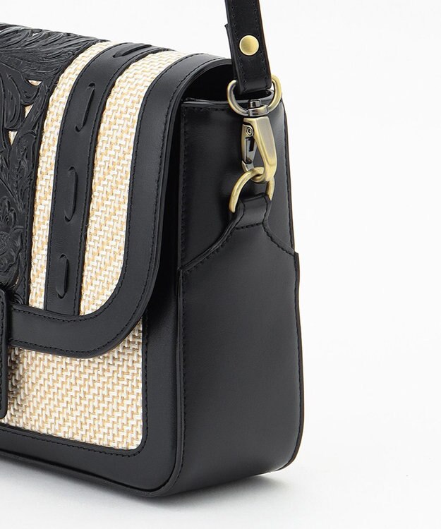 GRACE CONTINENTAL Cutwork mini Bag ブラック