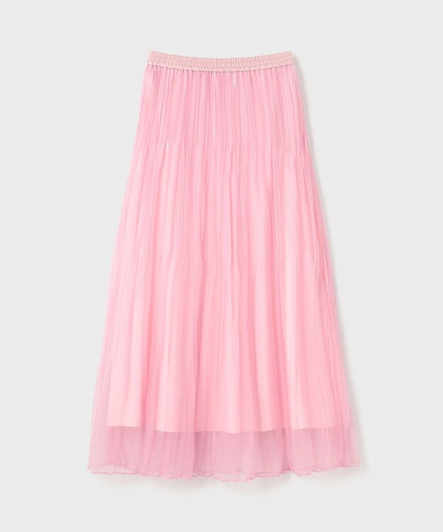 GRACE CONTINENTAL オーガンスパンコールスカート ピンク