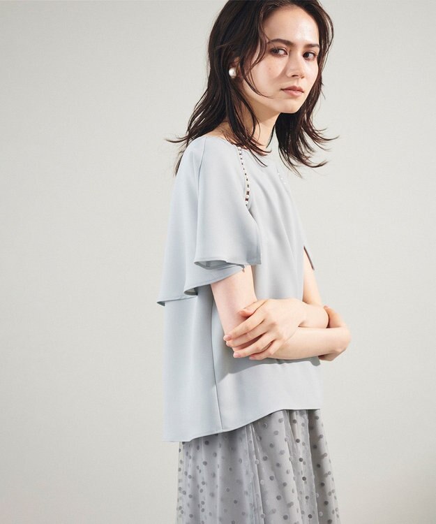 極美品✨24ssグレースコンチネンタル　ケープスリーブジャケット　黒　M 完売品 ケープスリーブシアージャケット / GRACE CONTINENTAL | GRACE