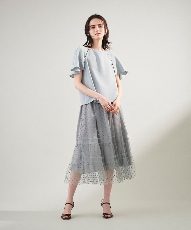 極美品✨24ssグレースコンチネンタル　ケープスリーブジャケット　黒　M 完売品 ケープスリーブトップ / GRACE CONTINENTAL | GRACE CONTINENTAL