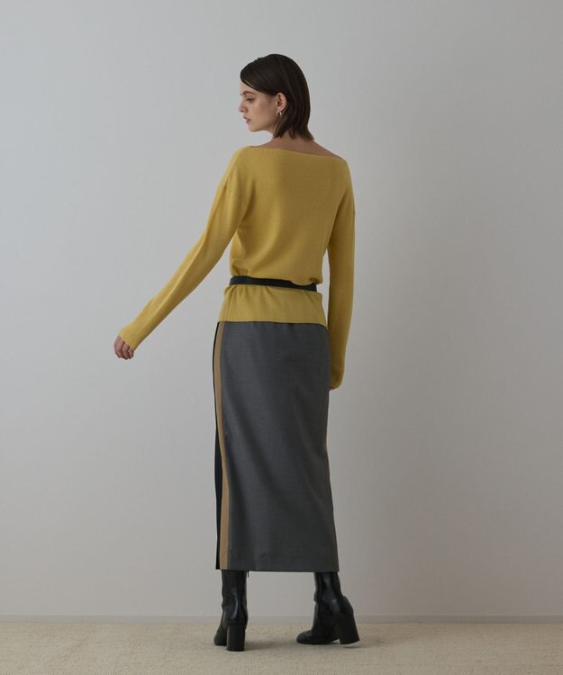 GRACE CONTINENTAL タックタイトスカート ブラック