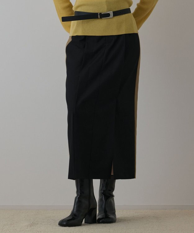 GRACE CONTINENTAL タックタイトスカート ブラック