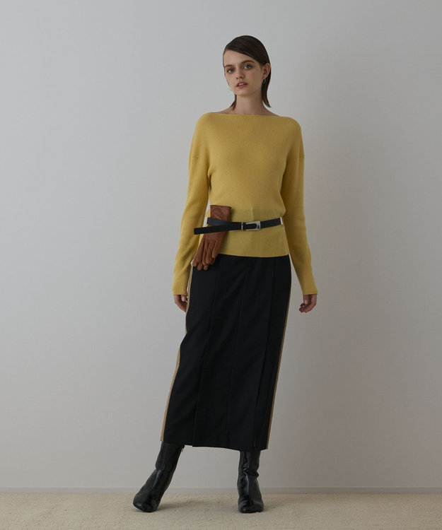 GRACE CONTINENTAL タックタイトスカート ブラック