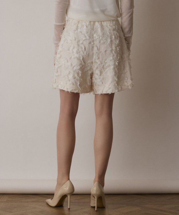 GRACE CONTINENTAL カットジャガードショートパンツ キナリ