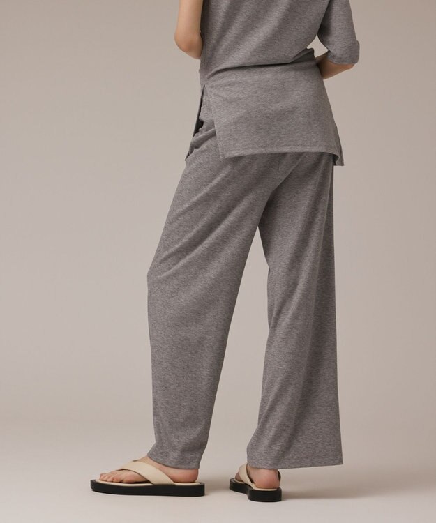 GRACE CONTINENTAL ラメリブジャージパンツ グレー