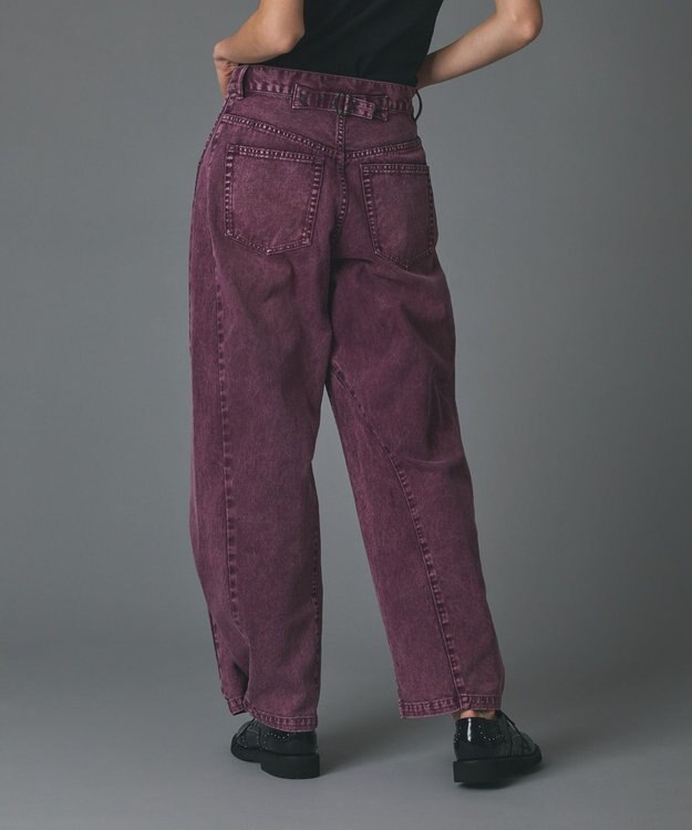 GRACE CONTINENTAL ラップ2wayデニムパンツ ボルドー