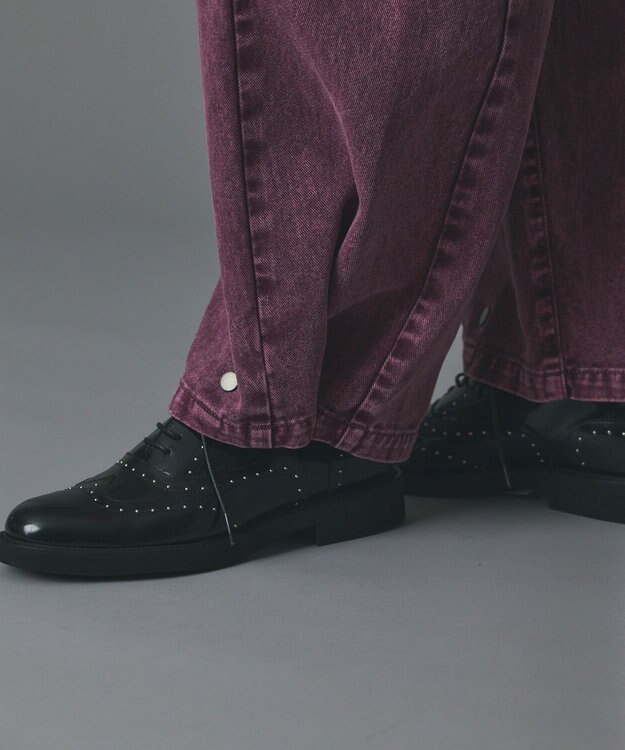 GRACE CONTINENTAL ラップ2wayデニムパンツ ボルドー