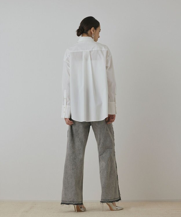 GRACE CONTINENTAL オーバーシャツ ホワイト