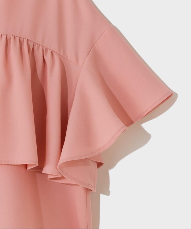 GRACE CONTINENTAL ラッフルレイヤードブラウス ピンク