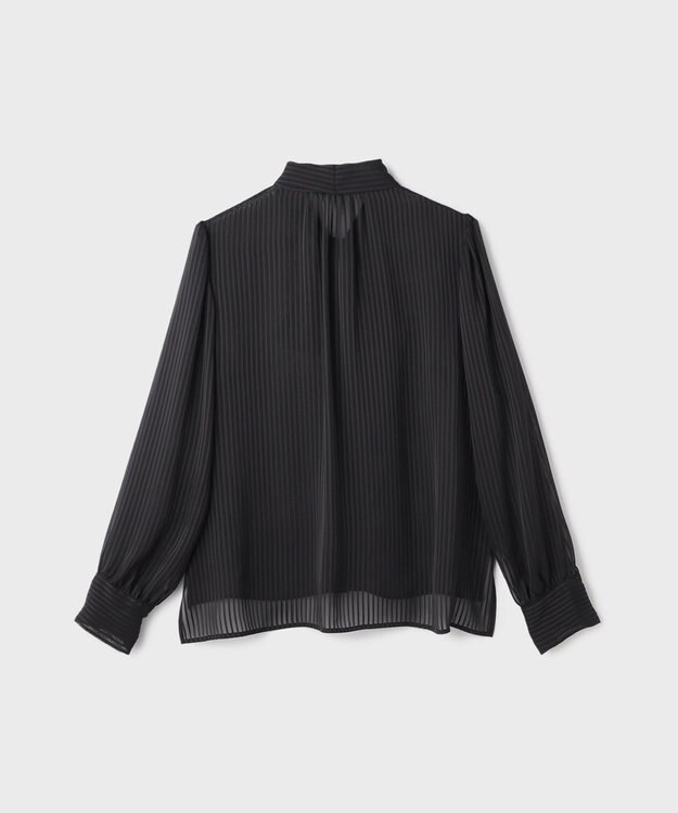 GRACE CONTINENTAL ストライプボウブラウス ブラック