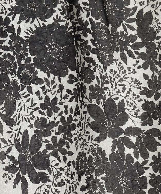 GRACE CONTINENTAL バンダナフレアスリーブブラウス ブラック