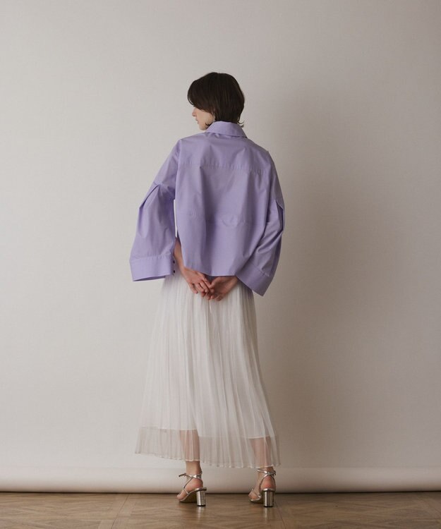 GRACE CONTINENTAL ビッグスリーブシャツ パープル