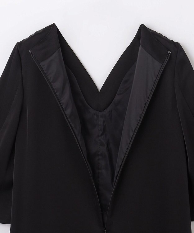 GRACE CONTINENTAL サテンオールインワン ブラック