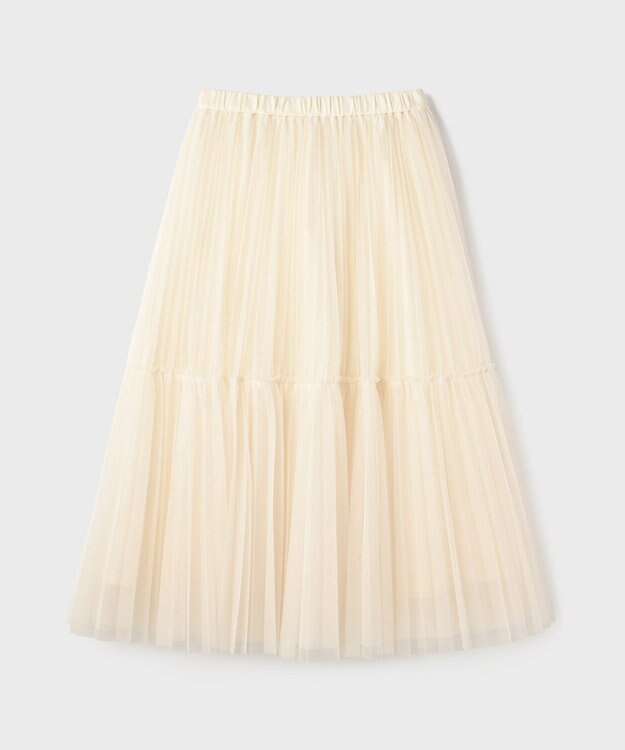 GRACE CONTINENTAL チュールティアードスカート キナリ