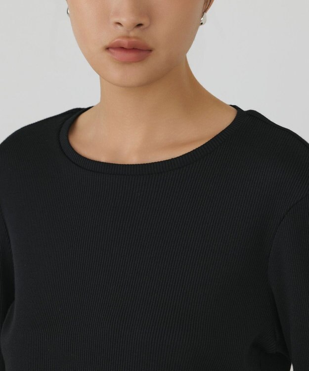 GRACE CONTINENTAL レースヘムカットトップ ブラック