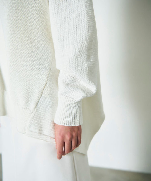 GRACE CONTINENTAL リリヤーンルーズカーディガン ホワイト