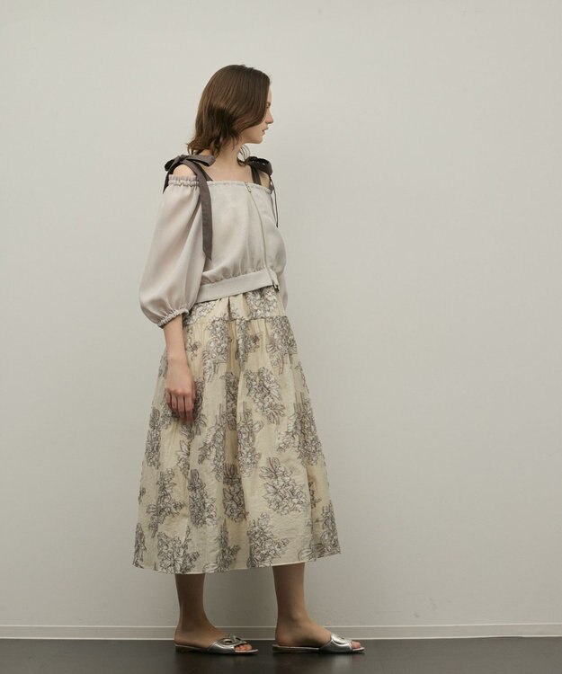 GRACE CONTINENTAL カラミ2wayジャケット ベージュ