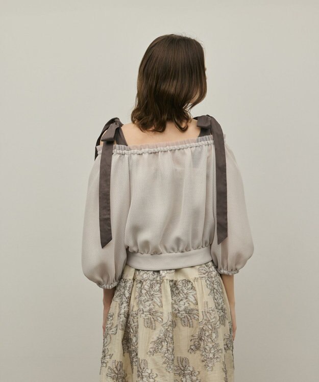 GRACE CONTINENTAL カラミ2wayジャケット ベージュ