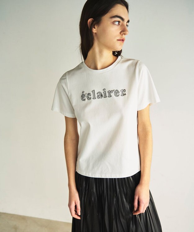 GRACE CONTINENTAL ラメロゴTee ホワイト