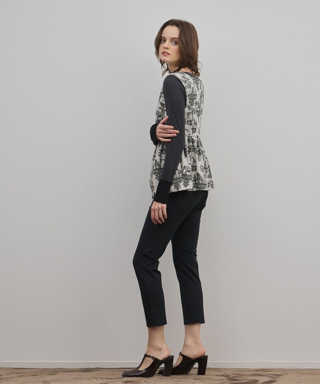 GRACE CONTINENTAL ジャージサブリナパンツ ブラック