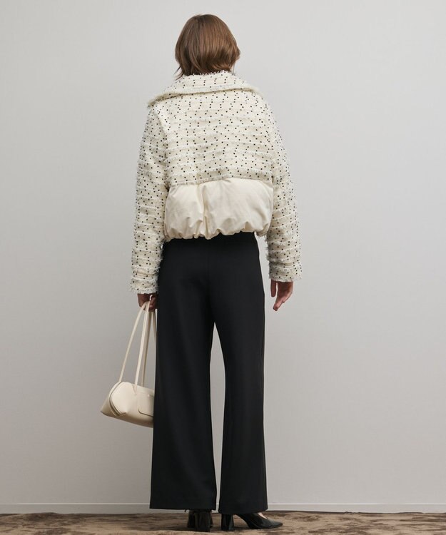 GRACE CONTINENTAL ツイードダウンジャケット キナリ