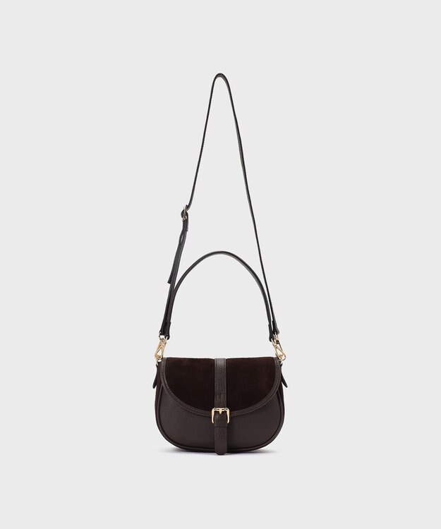 GRACE CONTINENTAL BIANCHINI スウェードバッグ ブラウン