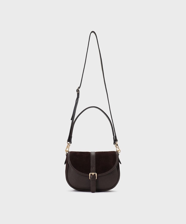 GRACE CONTINENTAL BIANCHINI スウェードバッグ ブラウン