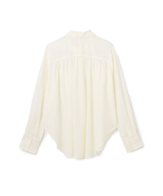 GRACE CONTINENTAL トリアセリネンオーバーシャツ ホワイト