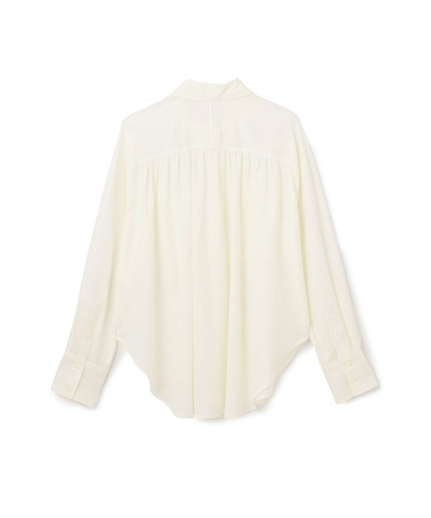 GRACE CONTINENTAL トリアセリネンオーバーシャツ ホワイト