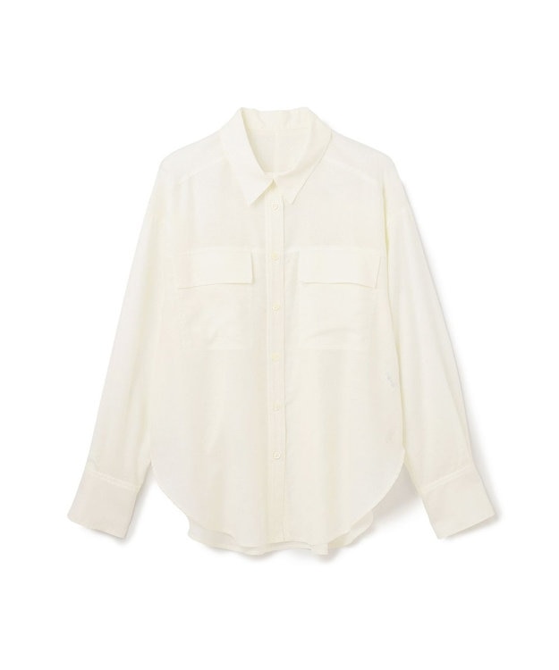GRACE CONTINENTAL トリアセリネンオーバーシャツ ホワイト