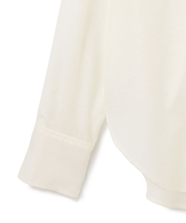 GRACE CONTINENTAL トリアセリネンオーバーシャツ ホワイト