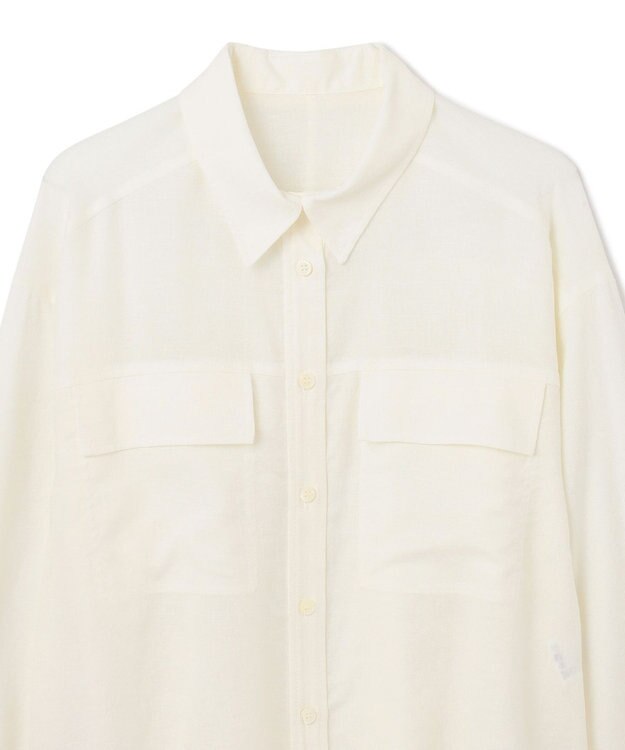 GRACE CONTINENTAL トリアセリネンオーバーシャツ ホワイト