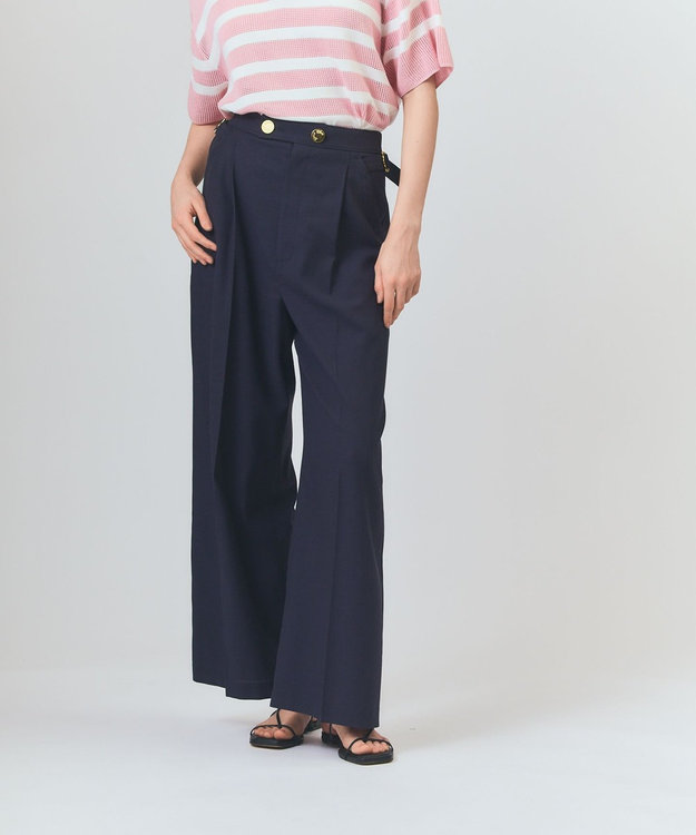 GRACE CONTINENTAL マリンワイドパンツ ネイビー