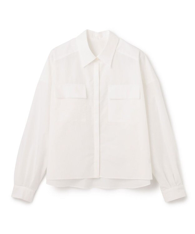 GRACE CONTINENTAL バックコンシャスシャツ ホワイト